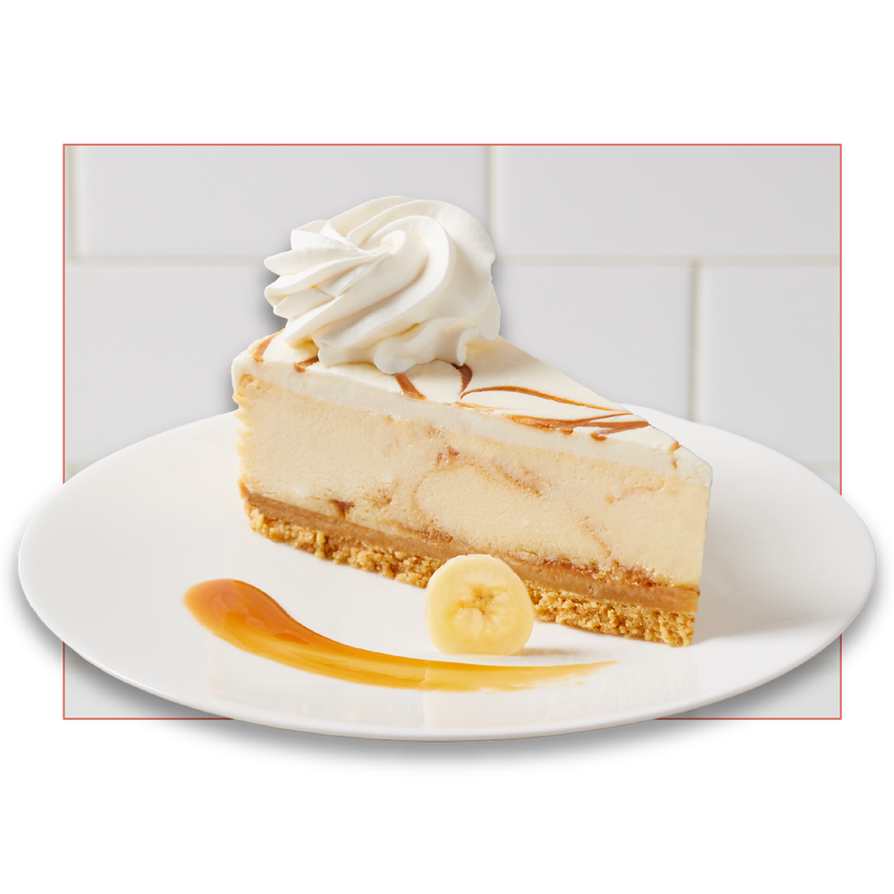Bananas Foster Cheesecake Slice | Halal Certified | The Cheesecake Factory Bakery®