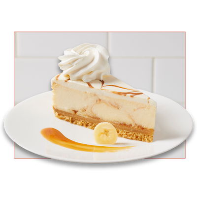 Bananas Foster Cheesecake Slice