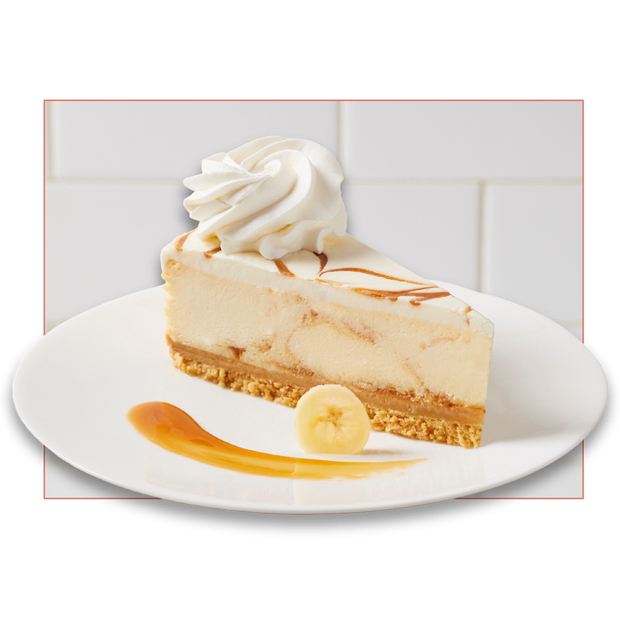 Bananas Foster Cheesecake Slice | Halal Certified | The Cheesecake Factory Bakery