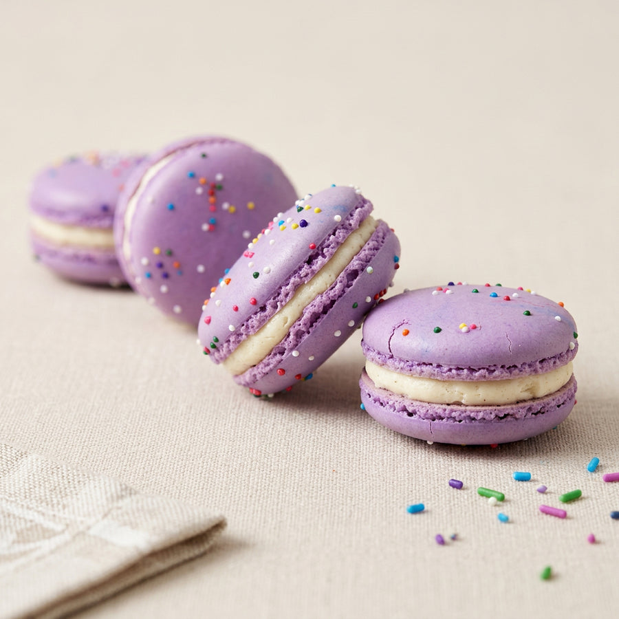 Birthday Cake Macarons