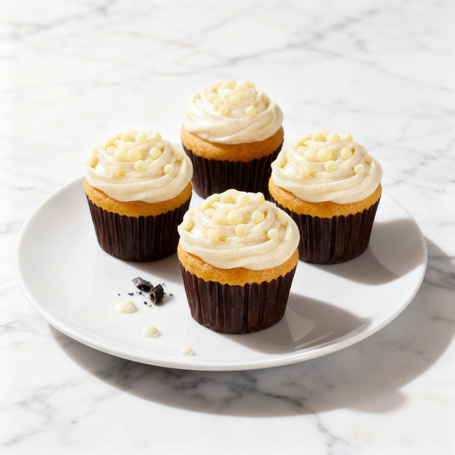 Birthday 4 Vanilla Bean Cupcakes