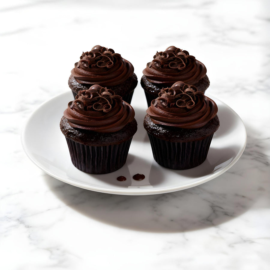 Birthday 4 Chocolate Cupcakes