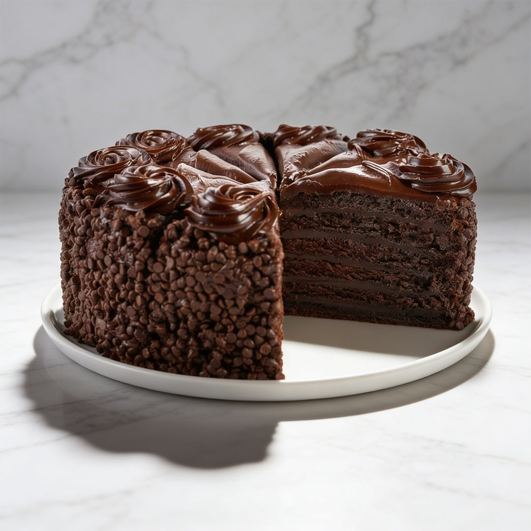 Extra Large 10'' Layered Chocolate Fudge Cake