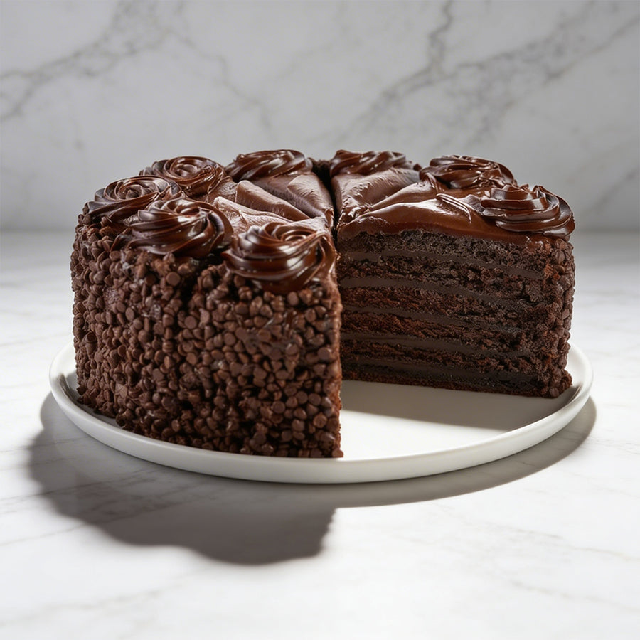 Extra Large 10'' Layered Chocolate Fudge Cake