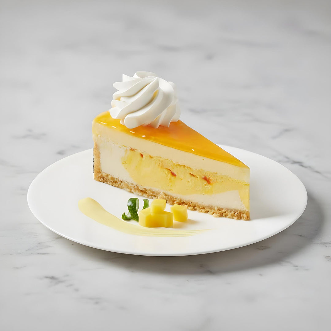 Birthday Mango Key Lime Cheesecake Slice