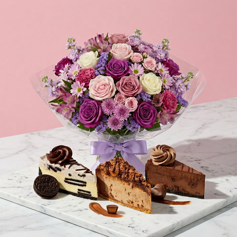 Mother's Day Blooms and Cheesecake Box