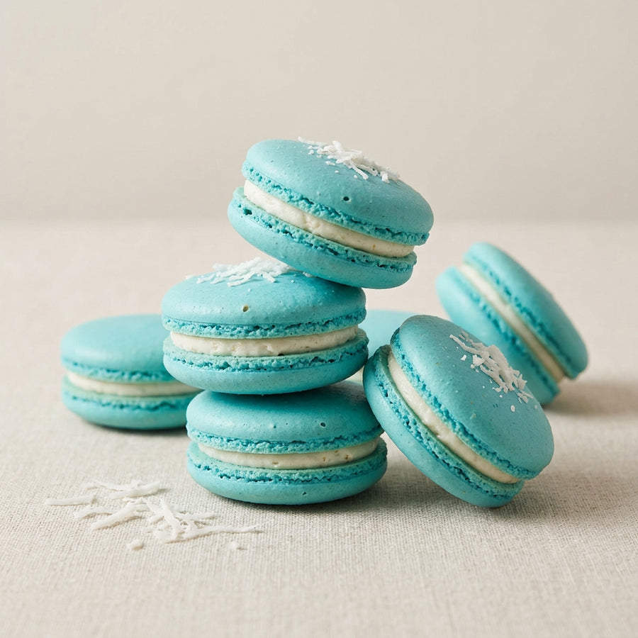 Toasted Coconut Macarons