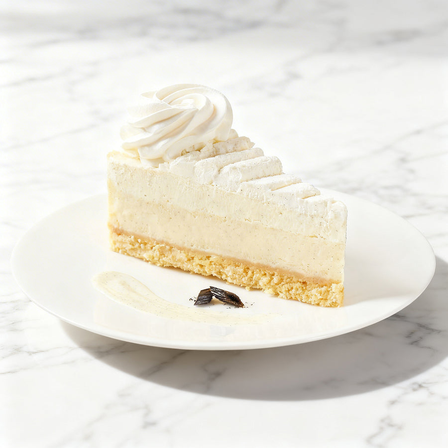 Birthday Vanilla Bean Cheesecake Slice