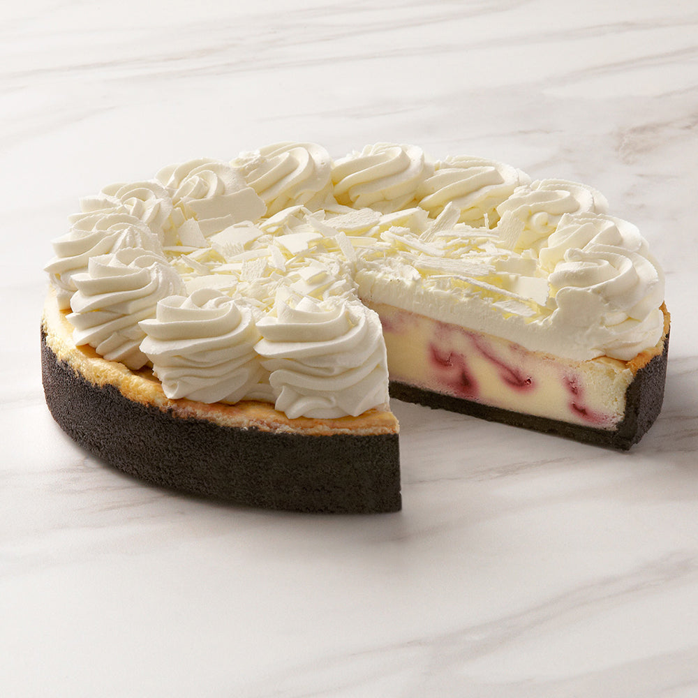 10'' White Chocolate Raspberry Cheesecake | Halal Certified | The Cheesecake Factory Bakery®