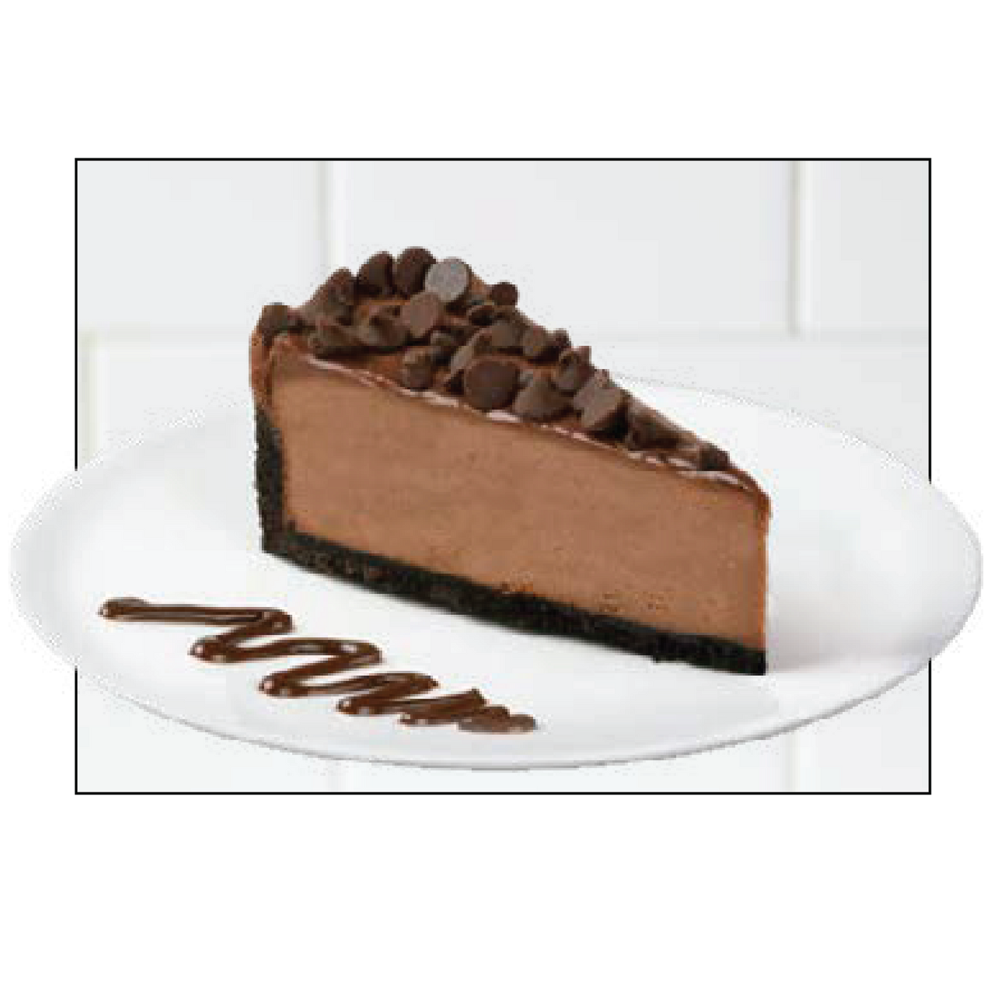 Chocolate cheesecake slice, cake19-01