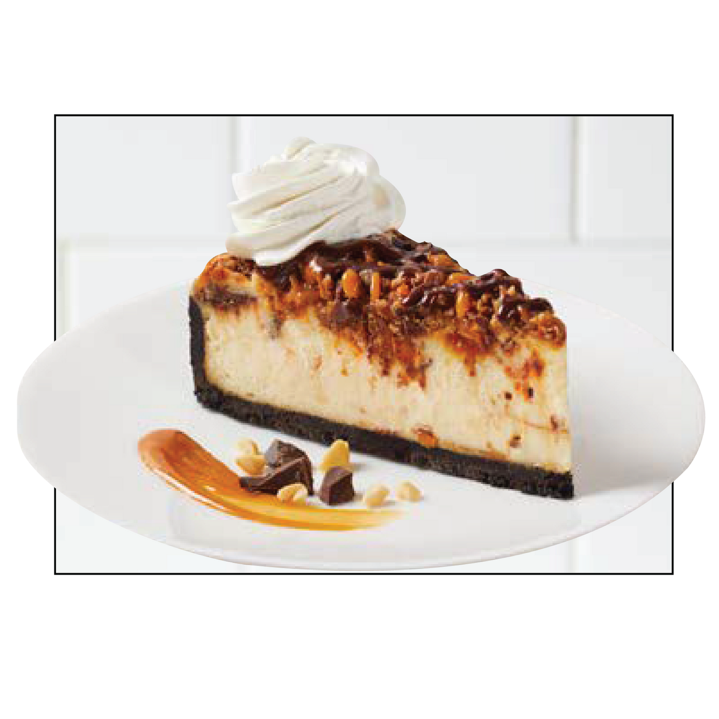 Slice of peanut butter cheesecake, cake22-01