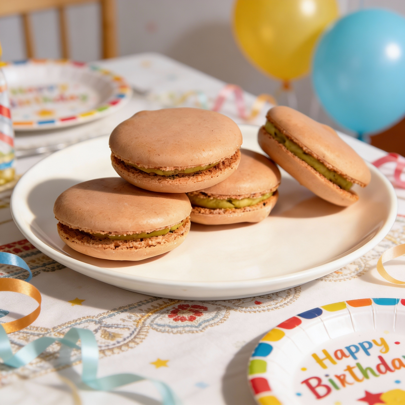 Birthday Salted Caramel Macarons