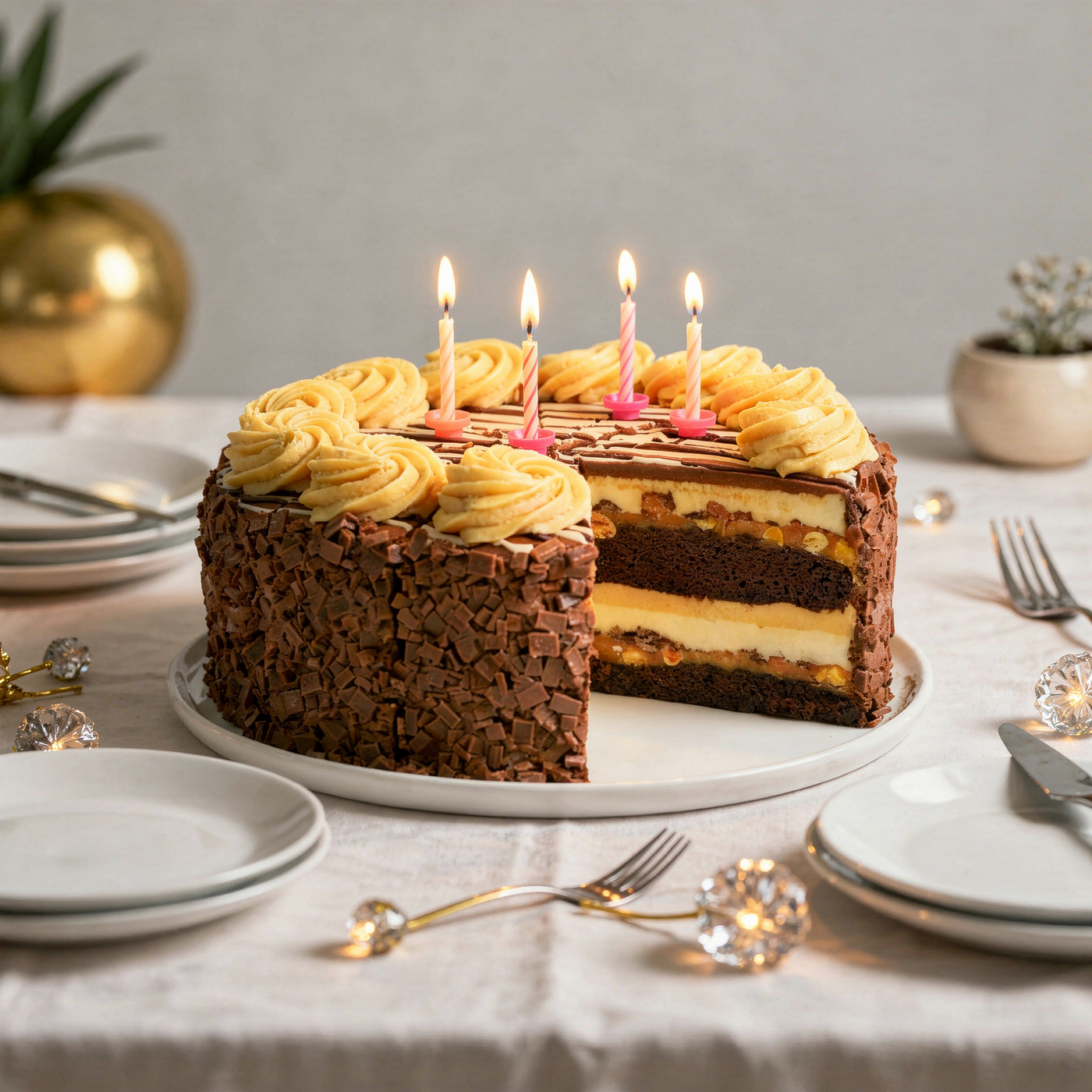 Birthday Extra Large Peanut Butter Cheesecake