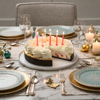 Birthday Extra Large White Chocolate Raspberry Cheesecake