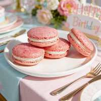 Birthday Pink Champagne Macarons