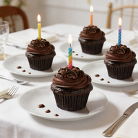 Birthday 4 Chocolate Cupcakes