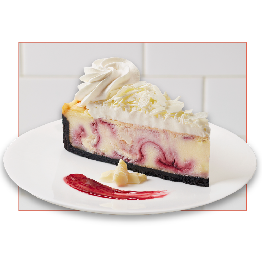 White Chocolate Raspberry Cheesecake | Halal Certified | The Cheesecake Factory Bakery®