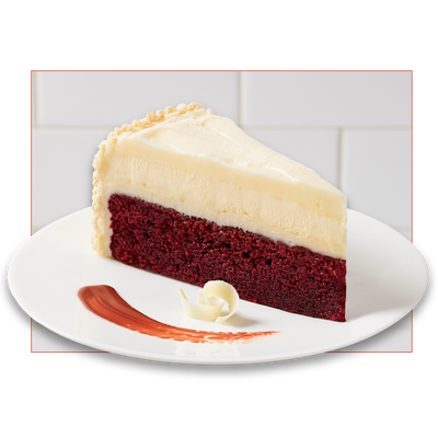 Red Velvet Cake Cheesecake Slice