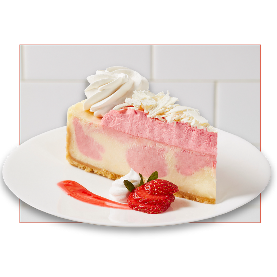 Wild Strawberries & Cream Cheesecake | Kosher & Halal Certified | The Cheesecake Factory Bakery
