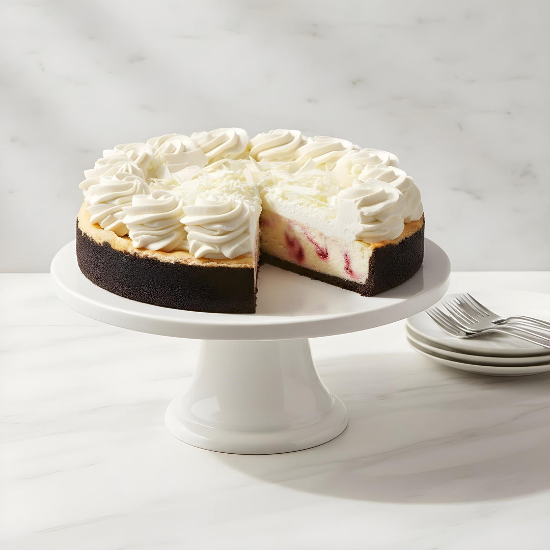 Birthday Extra Large White Chocolate Raspberry Cheesecake